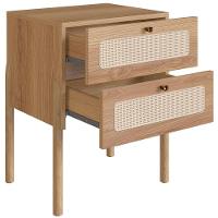 Kit 02 Mesas De Cabeceira Palhinha Oslo Hanover Artesano - 5