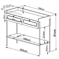 Conjunto P/ Sala 3Peças Palhinha Linha Oslo Hanover Artesano - 15
