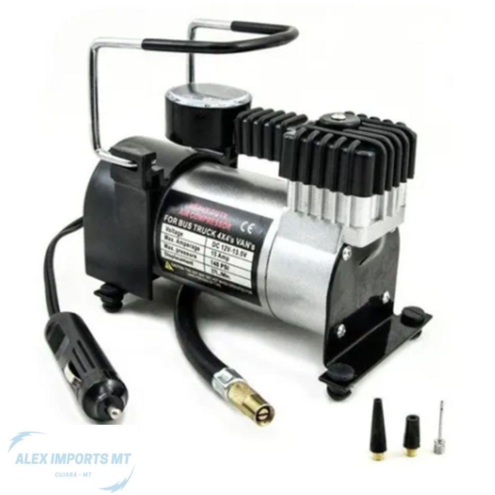 Mini Compressor De Ar 12V Portatil Pneu Carro Moto Bicicleta - 4