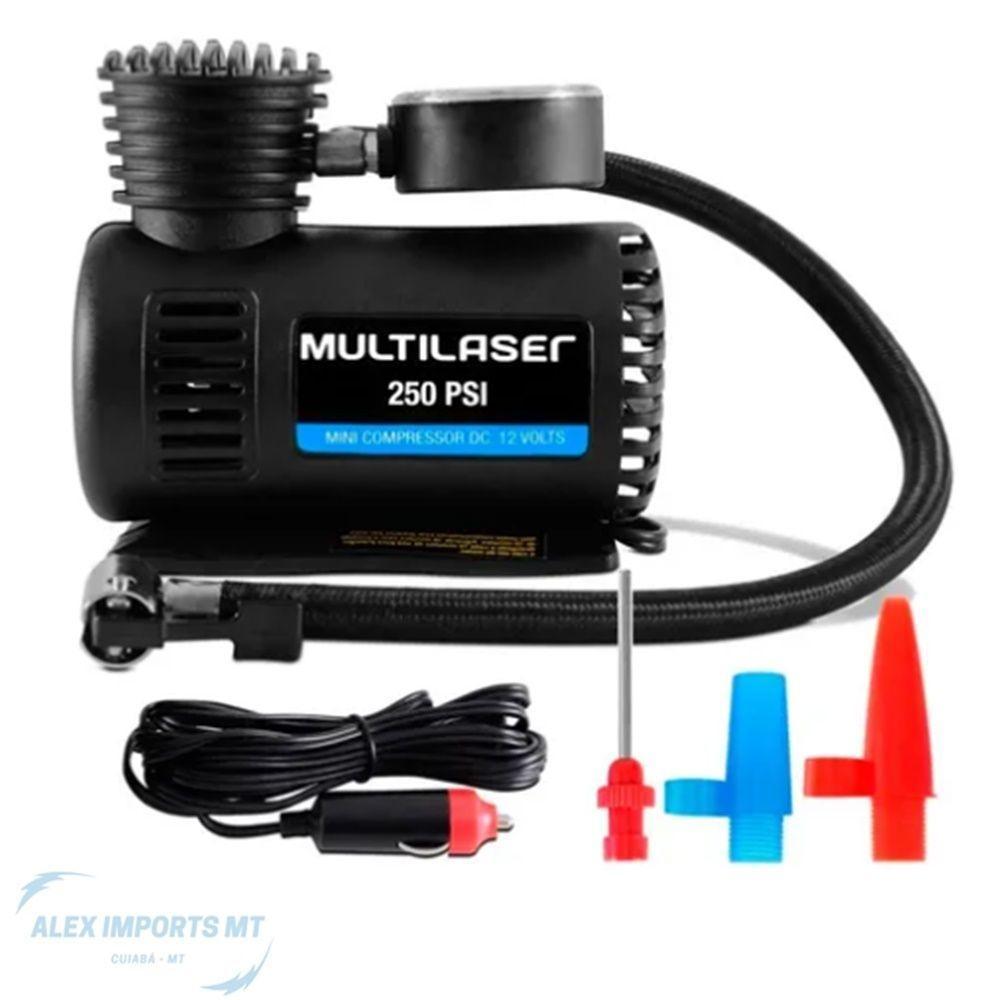 Compressor De Ar 12V Para Encher Pneu Bola Bike Mini - 3