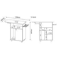 Tabua De Passar Roupa 1 Porta Tp3010 Branco Branco - 2