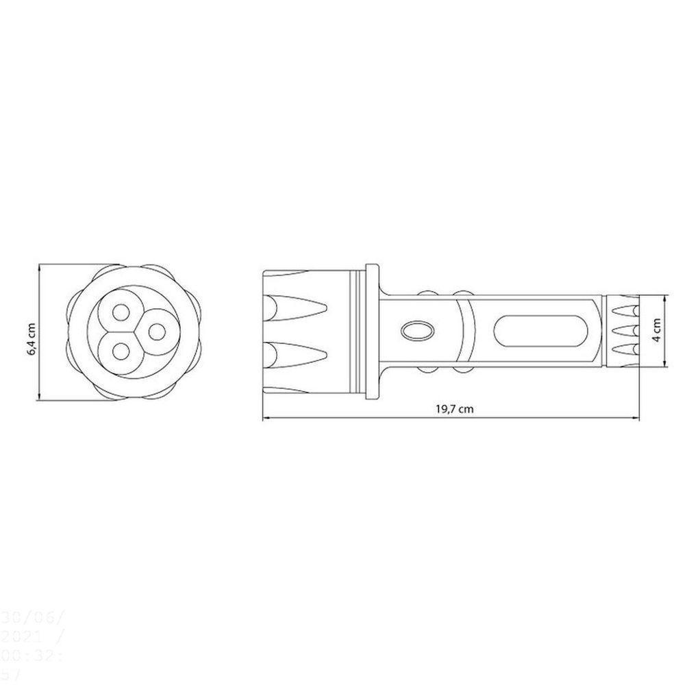 Lanterna Plástica Tramontina Com Corpo Injetado Tramontina - 3