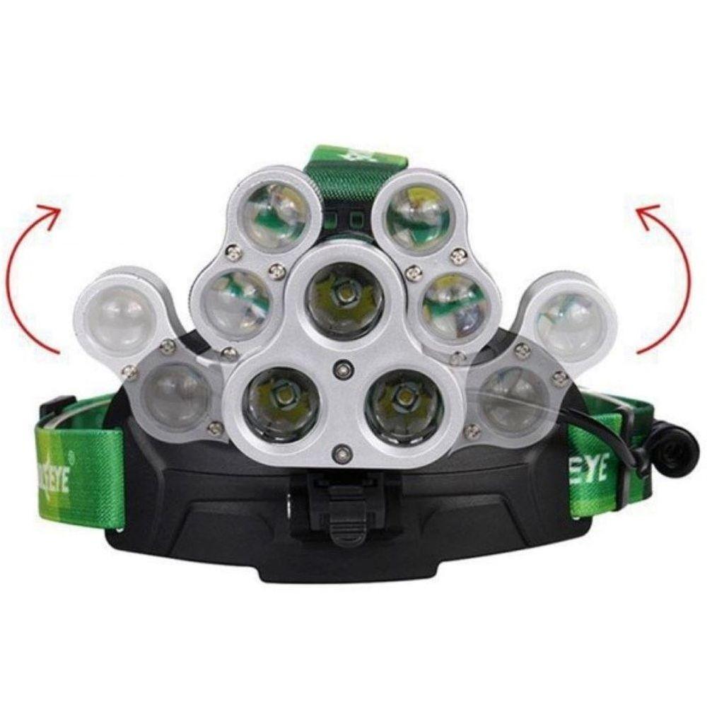 Lanterna de Cabeça 7 Led XM-L T6 4 Modos 35000LM - Lorben - 3
