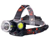 Lanterna Cabeça Recarregável 3 Led ângulo Ajustável - 1