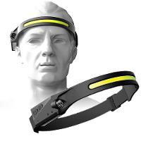 Lanterna De Cabeça Sensor Movimento Led Cob Xpe Usb Multiuso Camping - 1