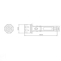 Lanterna Plástica Tramontina Com Corpo Injetado 2aa Tramontina - 4