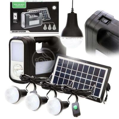 Kit Lanterna Placa Solar Carregador Portatil Emergência