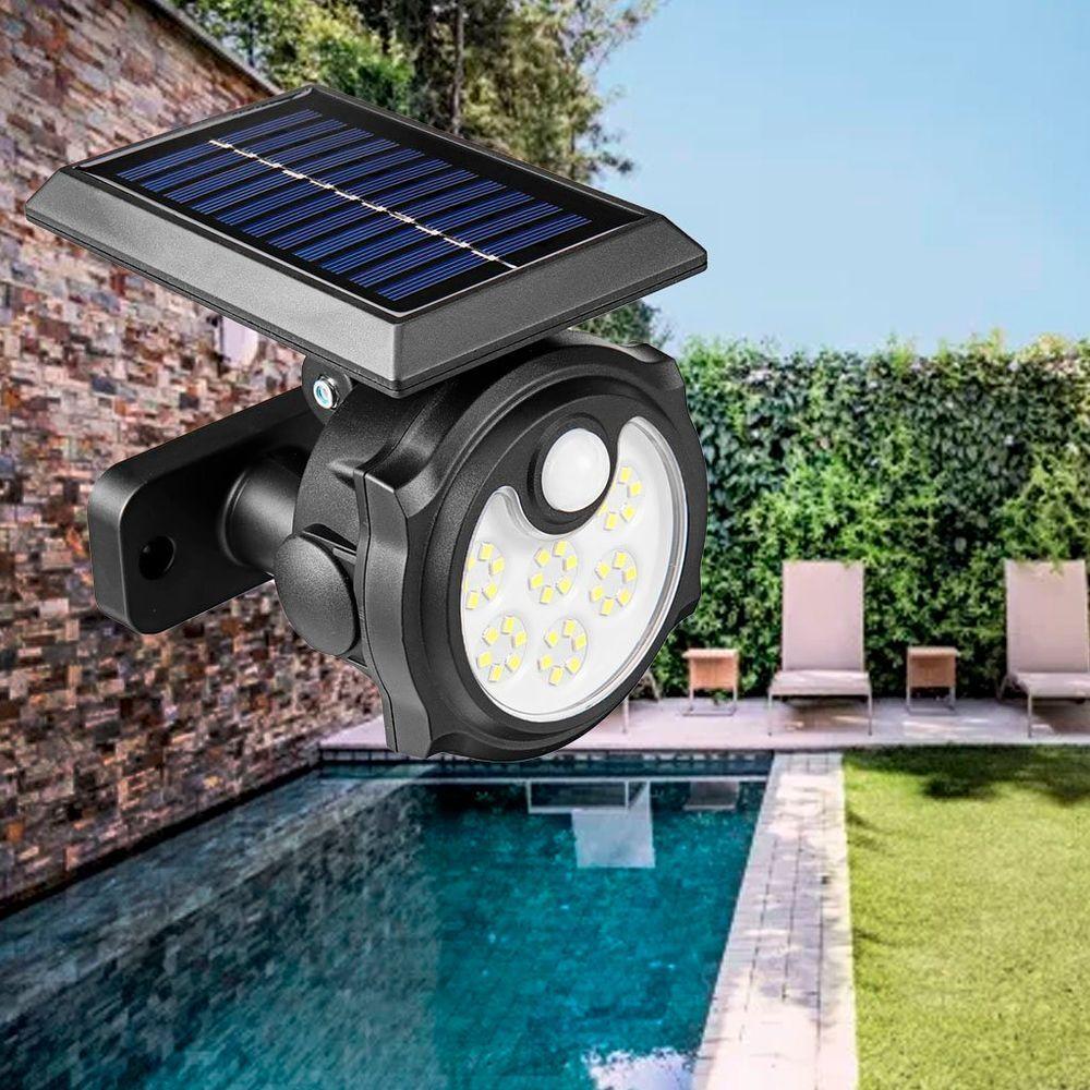 Lanterna Luminária Solar à Prova D'água Sensorial Para Jardim - 26 Led - 3