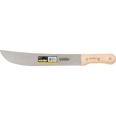 Facão Para Mato 12" Aço Carbono Cabo Madeira - Vonder