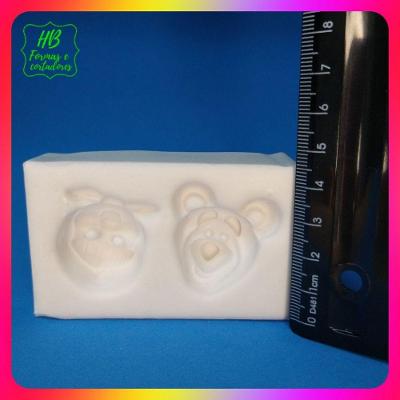 Molde Silicone Masha e Urso