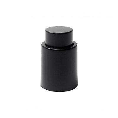 Tampa De Pressão Para Garrafas De Vinho ø 4,7 X 7,2 Cm Preto Brinox