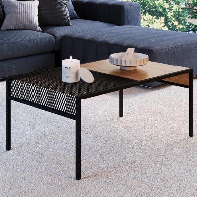 Mesa De Centro 80Cm Est Aço York Vermont Artesano Vermont