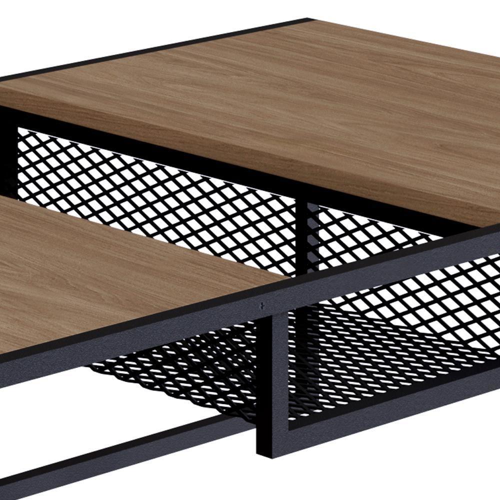 Mesa De Centro 100Cm Est Aço York Hanover Artesano Hanover - 4