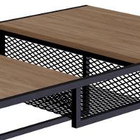 Mesa De Centro 100Cm Est Aço York Hanover Artesano Hanover