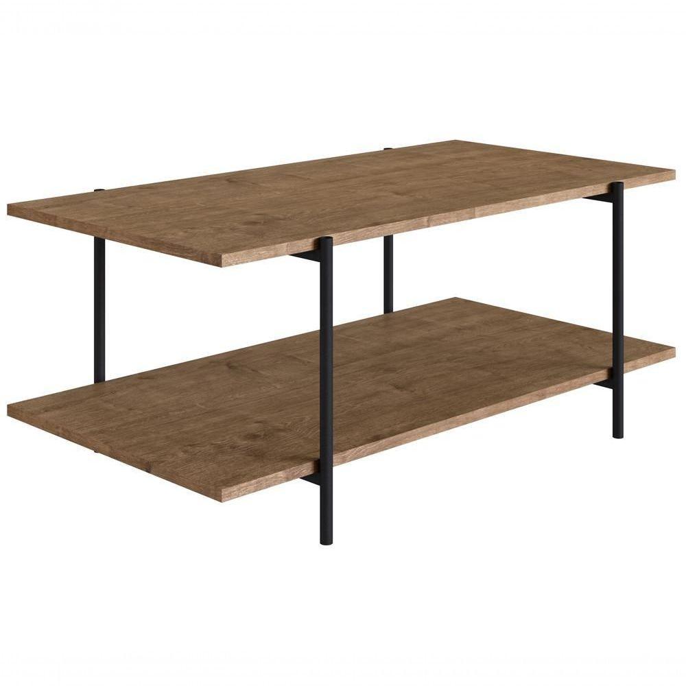 Mesa De Centro Para Sala 27870 Vermont Preto Fosco - 1