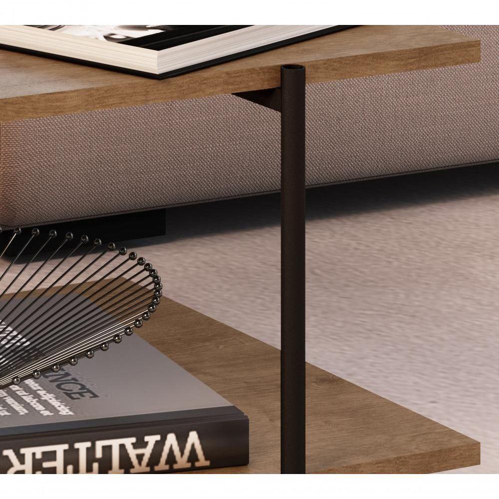 Mesa De Centro Para Sala 27870 Vermont Preto Fosco - 8