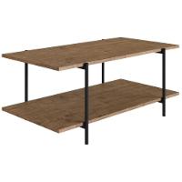 Mesa De Centro Para Sala 27870 Vermont Preto Fosco - 1