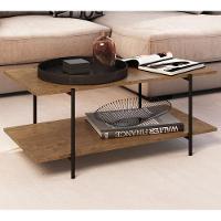 Mesa De Centro Para Sala 27870 Vermont Preto Fosco - 6