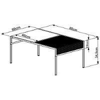 Mesa De Centro 80Cm Est Aço York Hanover Artesano Hanover - 2