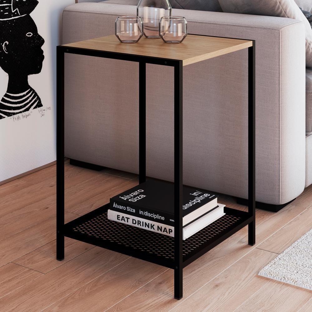 Mesa Lateral Quadrada 40X40Cm Est Aço York Hanover Hanover - 7