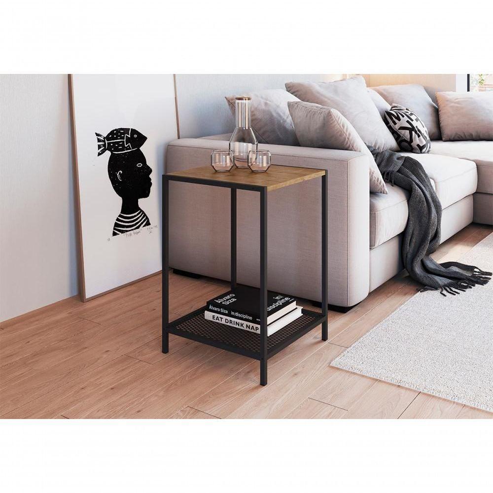 Mesa Lateral Quadrada 40X40Cm Est Aço York Vermont - 6