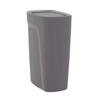 Lixeira Tramontina Compact Em Polipropileno Cinza Com Tampa Basculante 10,5 L Tramontina - 1