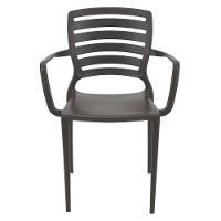 Cadeira Tramontina Sofia Marrom Com Braços Encosto Vazado Horizontal Em Polipropileno Tramontina - 7