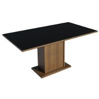 Mesa Retangular Rustic/Preto Tampo de Madeira Madesa 5275 - 1