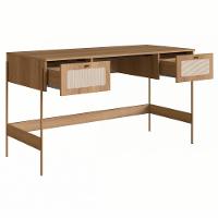 Escrivaninha 2 Gavetas Palhinha Linha Oslo Hanover Artesano - 7