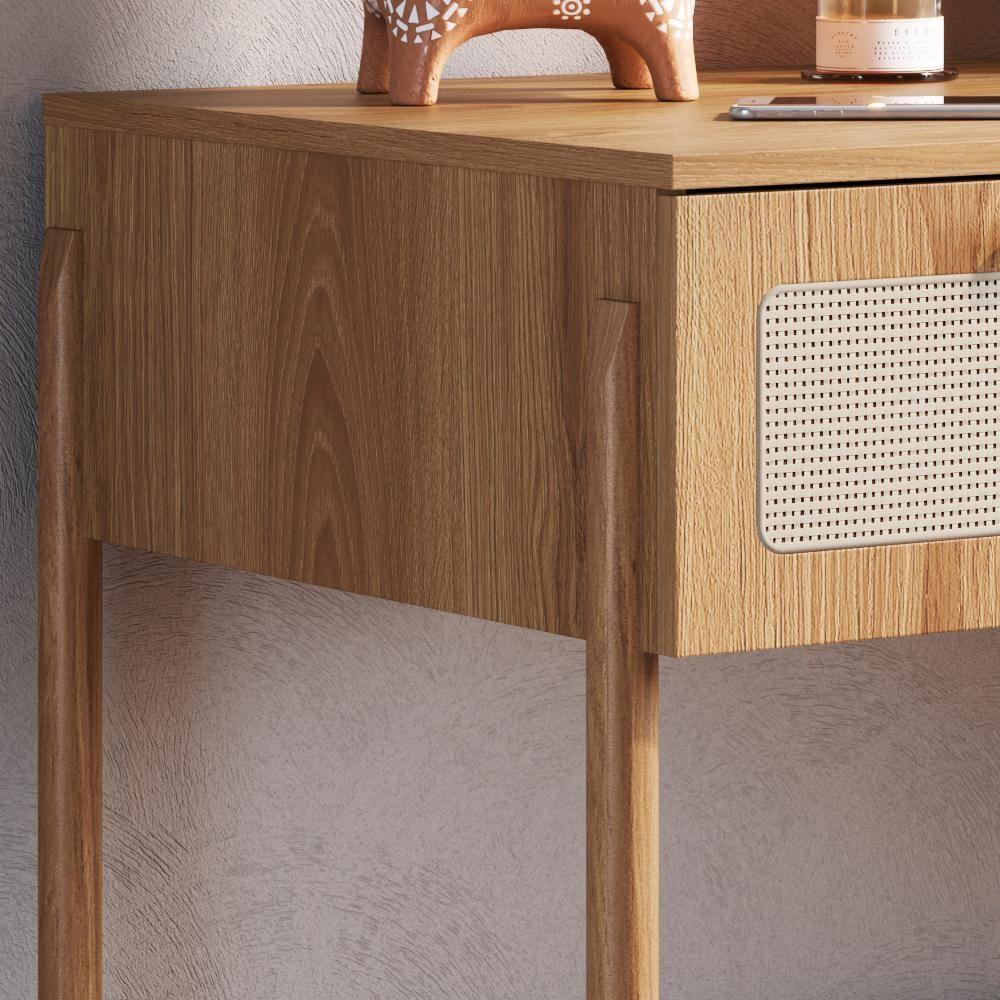 Escrivaninha 2 Gavetas Palhinha Linha Oslo Hanover Artesano - 5