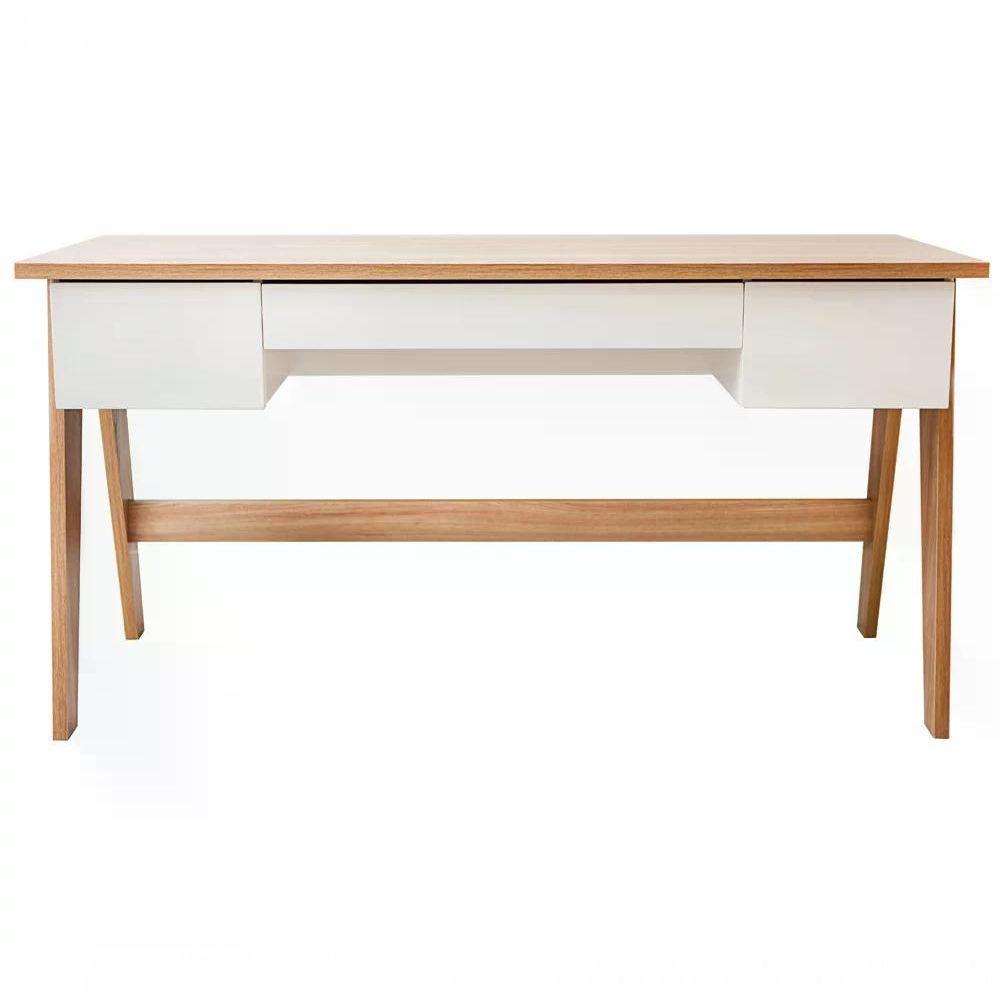 Escrivaninha Para Escritorio 26106 Linha Trend Hanover Off W - 4