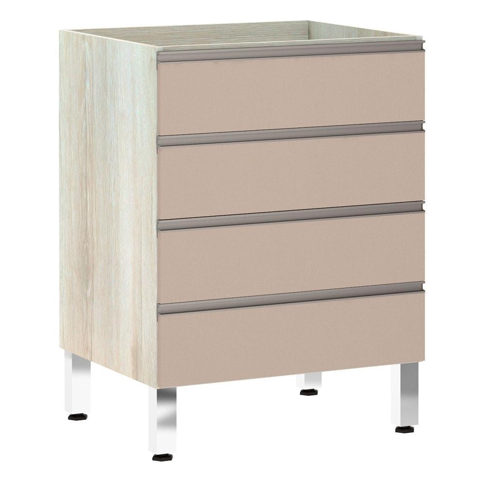 Balcão Sem Tampo 60cm Luci Legno Crem e Connect - 1