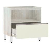 Balcão Sem Tampo 80cm Misto Basculante Luci Legno Crem e Kashmir - 3