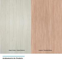 Balcão Sem Tampo Canto Reto Luciane 80cm Luci Legno Crem e Cumaru - 3