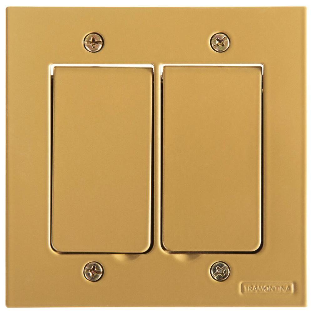 Tampa 2 Postos 4x4 Para Piso Tramontina Modular Dourada - 1