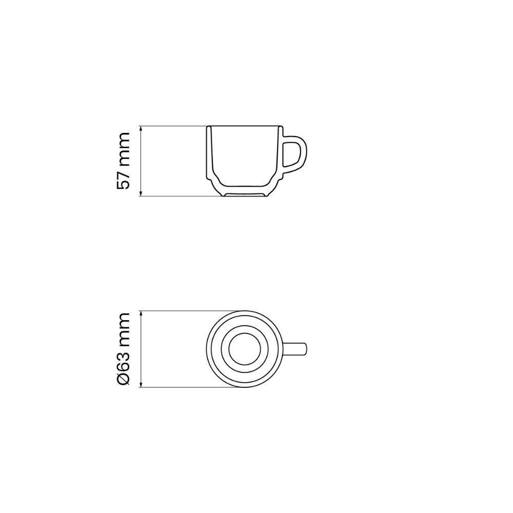 Xícara Café Tramontina Clarice Em Porcelana Decorada 100 Ml - 8