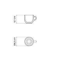 Xícara Café Tramontina Clarice Em Porcelana Decorada 100 Ml - 9