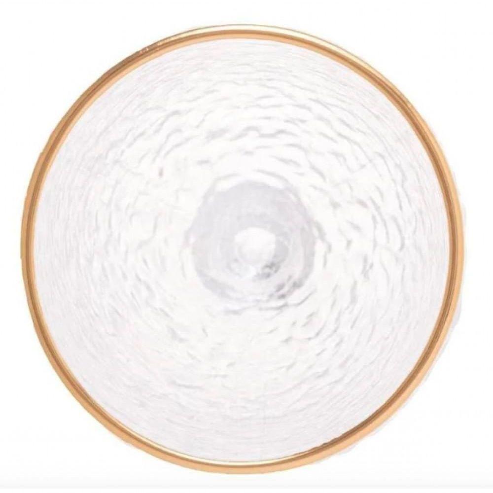 Taça De água Cristal Com Fio De Ouro 320 Ml - Lyor - 2