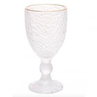 Taça De água Cristal Com Fio De Ouro 320 Ml - Lyor - 1