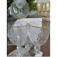 Taça De água Cristal Com Fio De Ouro 320 Ml - Lyor - 3