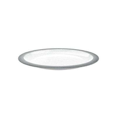 Prato Raso Tramontina Rústico Cinza Em Porcelana Decorada 28 Cm