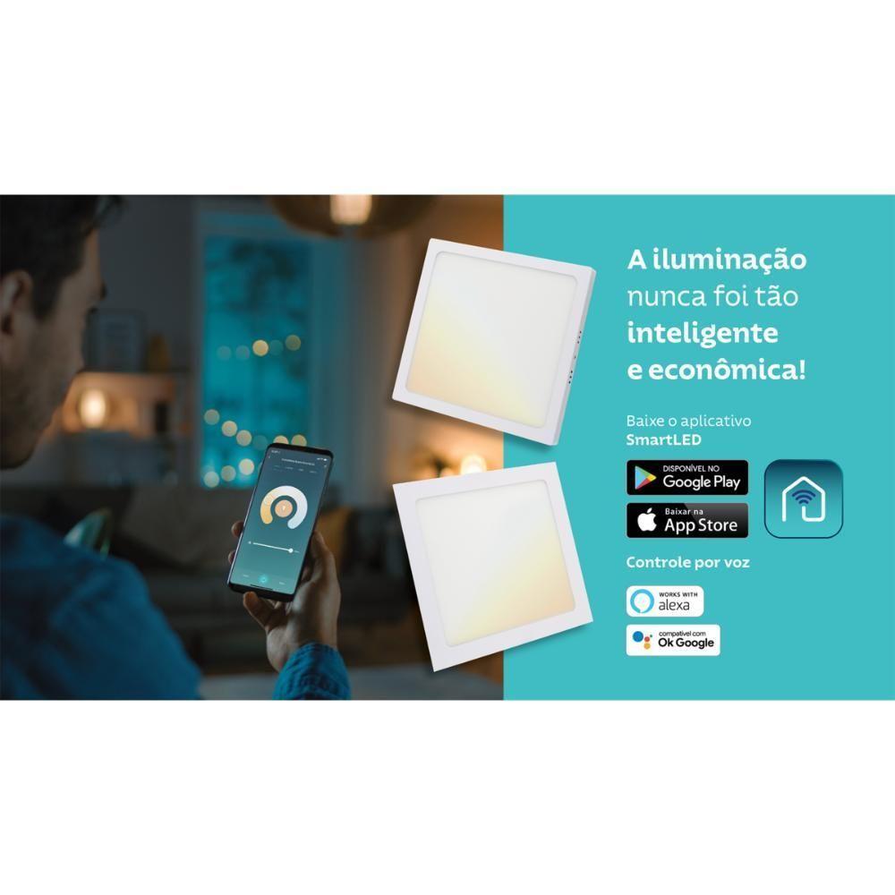 Plafon Quadrado De Embutir Tramontina Smart Led 1300 Lm 18 W - 4