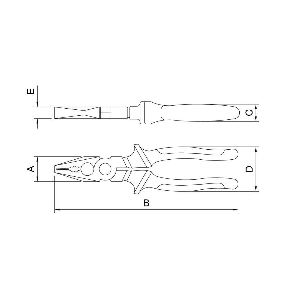 Alicate Universal Isolado 1.000 V 8" Tramontina Pro - 3