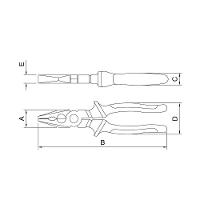 Alicate Universal Isolado 1.000 V 8" Tramontina Pro - 3