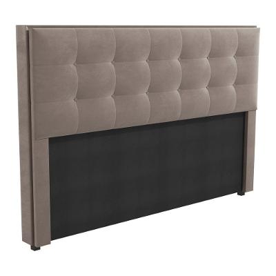 Cabeceira Estofada King 195cm Multimóveis Cr35164 Cinza Cinza