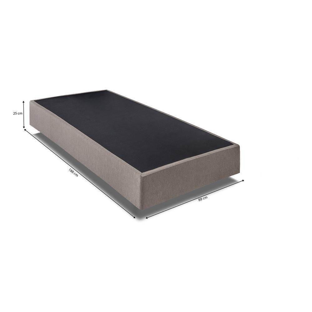 Base Box Sommier Solteiro (88x188x25) Kappesberg Cr35168 Bege Bege Claro - 2