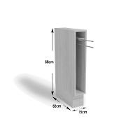 Nicho De Cozinha Modulado Toalheiro Maxxi G740 15cm Nogal - Kappesberg - 4