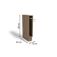 Nicho De Cozinha Modulado Toalheiro Maxxi G740 C- Tampo 15cm Nogal - Kappesberg - 4
