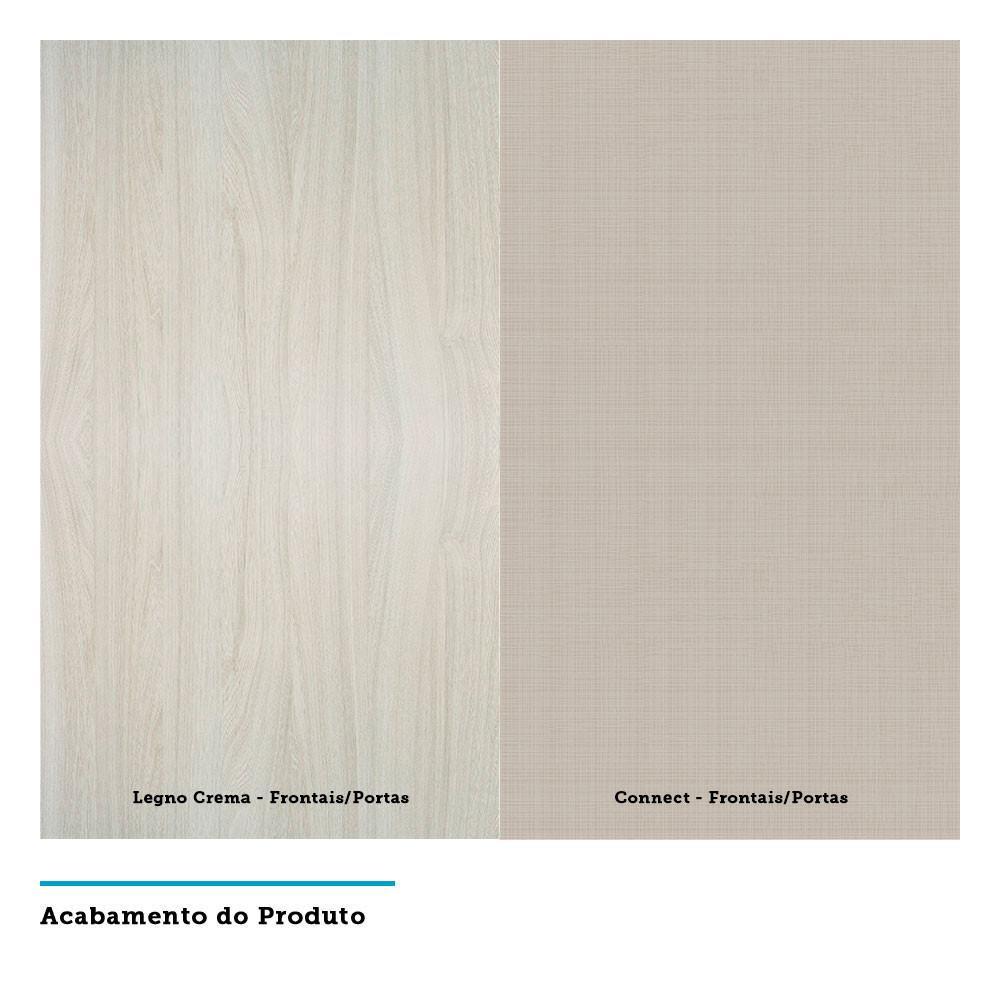 Balcão Sem Tampo 20cm Lis Legno Crem e Connect - 3