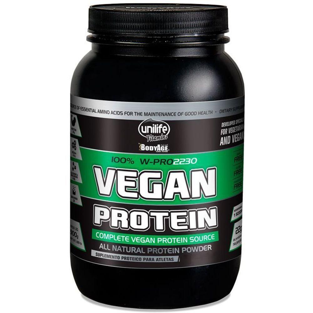 Kit 2 Vegan Protein 900G Proteína Vegetal Unilife Chocolate - 2